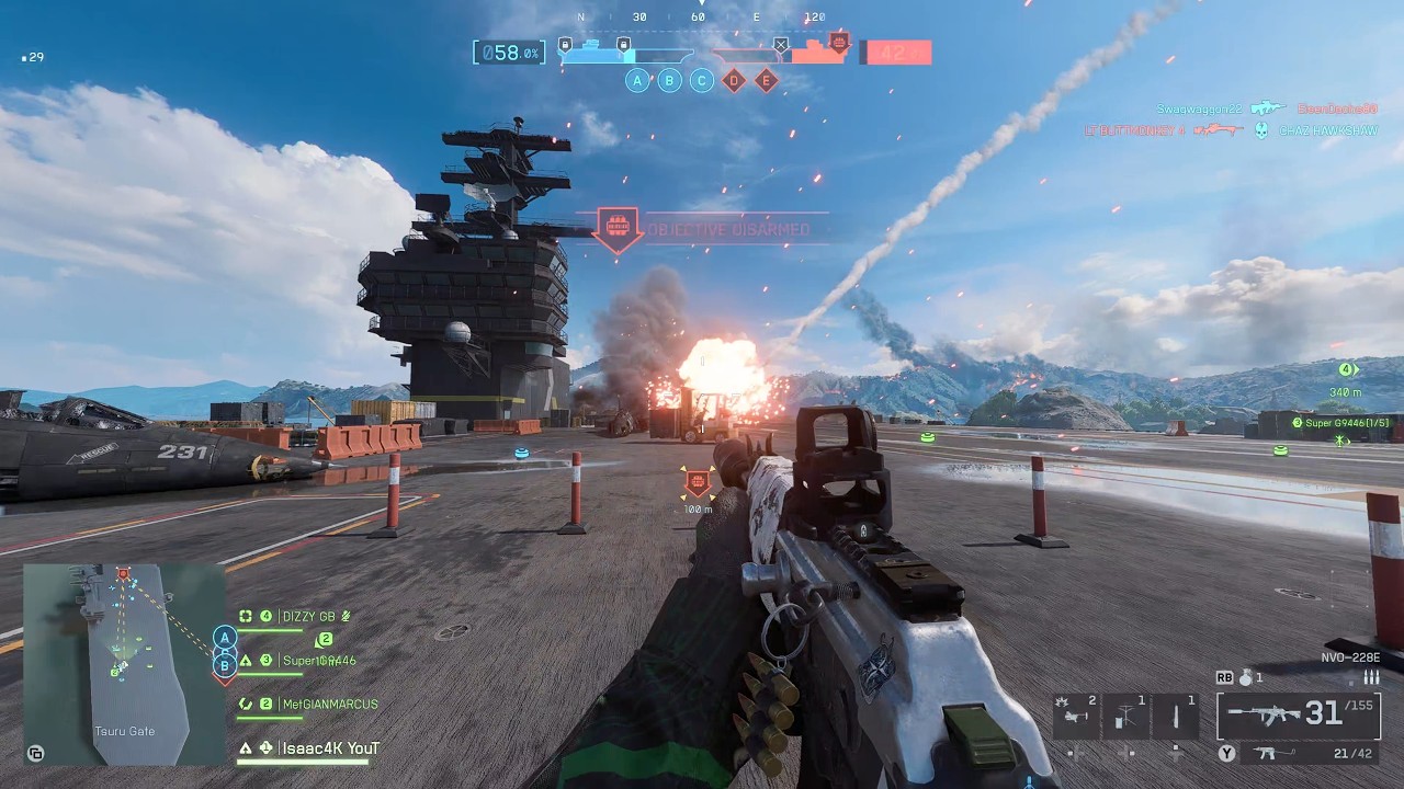 Battlefield 6: Игровой процесс TOP GUN &laquo;Удар по авианосцу&raquo; (без комментариев)