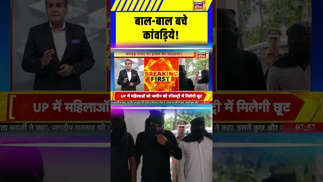 बाल-बाल बचे कांवड़िये! | Kanwar Yatra Controversy | Lone Wolf Attack | CM Yogi | #shorts