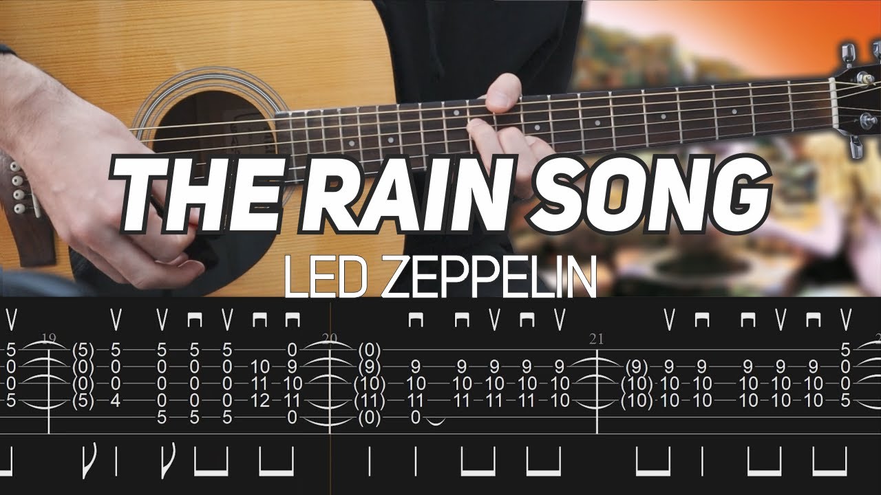 Led Zeppelin - The Rain Song (Acoustic Guitar lesson with TAB)