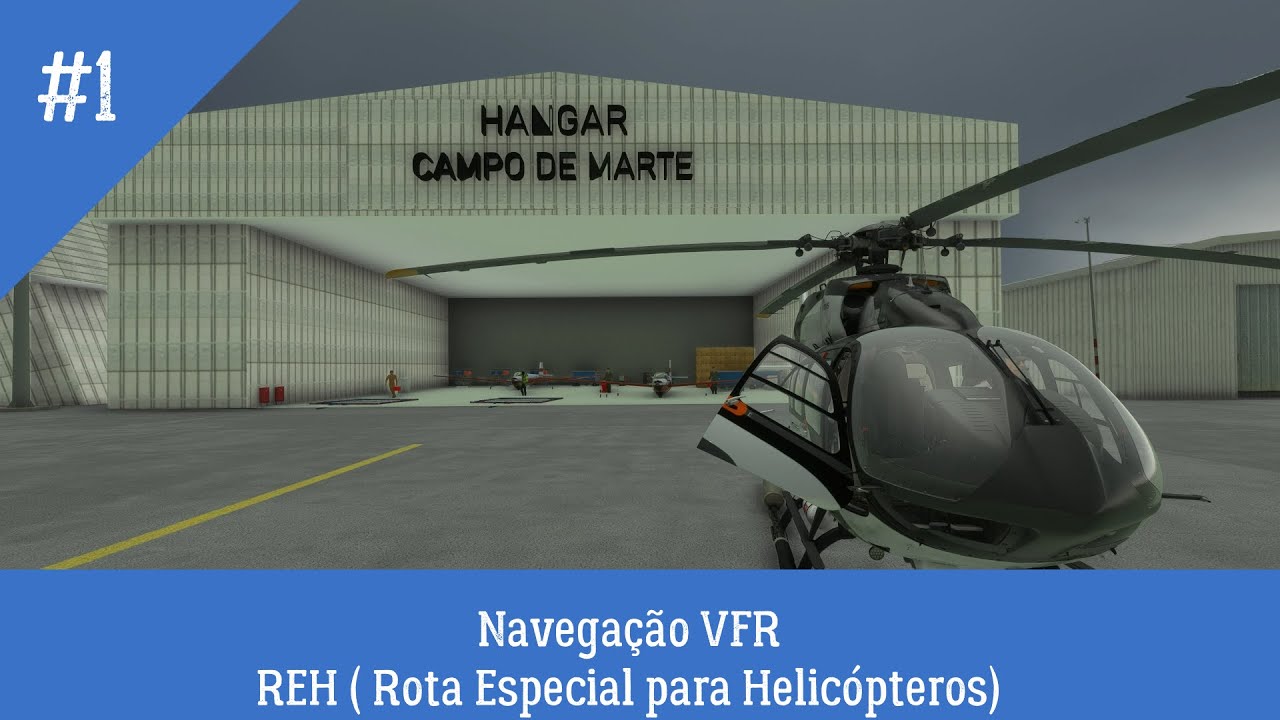 Voo sob regra visual ( VFR ) corredores visuais para Helicópteros ( REH )  | Airbus H145 | MSFS2020