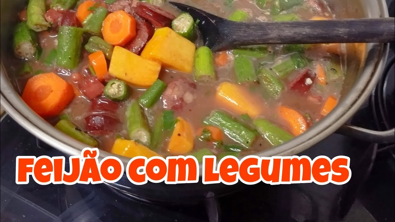FEIJÃO CARIOQUINHA COM LEGUMES/ COMO PREPARAR FEIJÃO COM LEGUMES