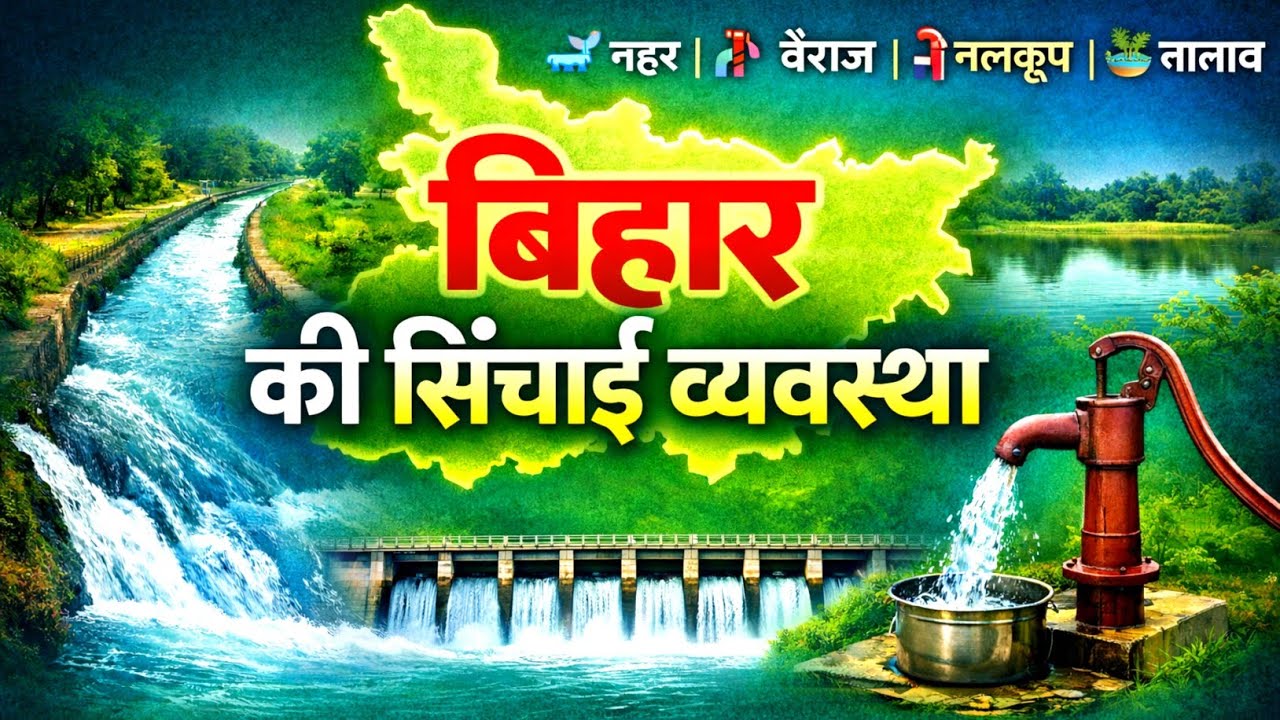 🔴Irrigation System of Bihar|बिहार की सिंचाई व्यवस्था|बिहार की सिंचाई परियोजना|नहरें और बाँध|#bihargk