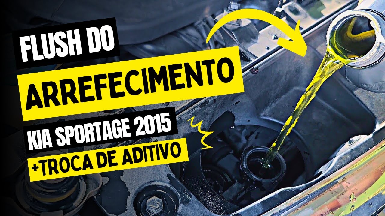 LIMPEZA DO SISTEMA DE ARREFECIMENTO SPORTAGE - COMO EU FIZ EM CASA