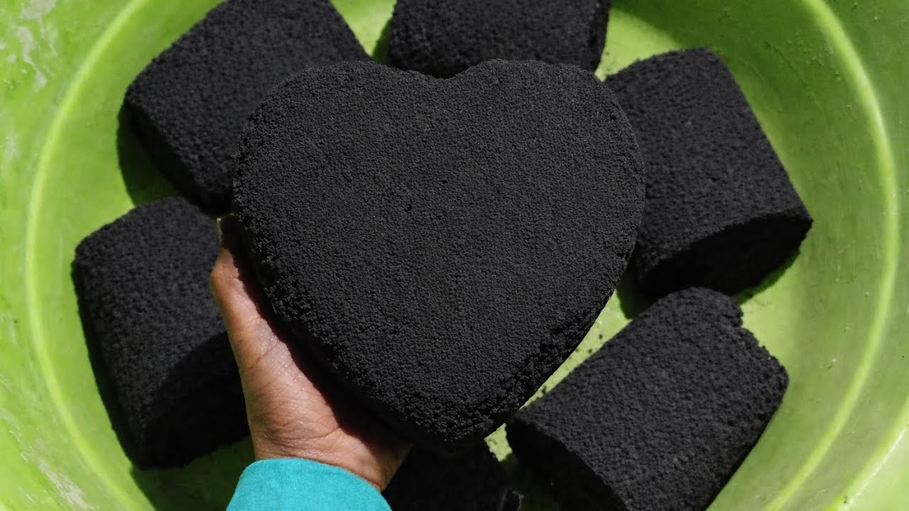 Pure Charcoal Dry Crumbling ASMR | Satisfying Black Dust Crush || Request by @BalwantRai-sk5hz 