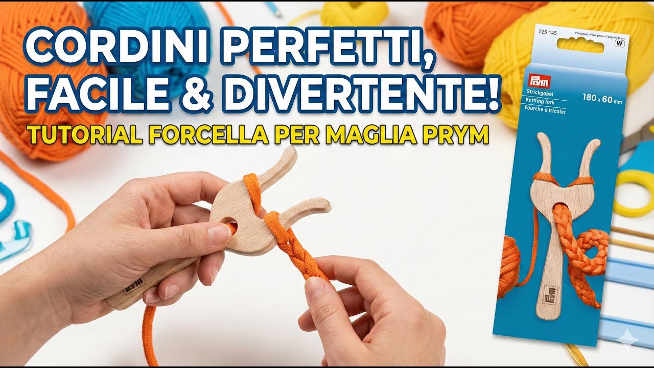 Come usare la forcella Prym 225145 per creare cordini 🧶 Tutorial intreccio Facile e Creativo