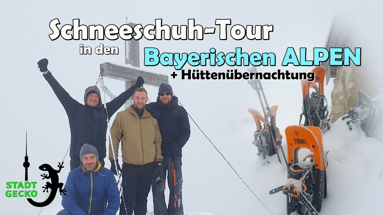 Schneeschuhwandern in den Bayerischen Alpen + Übernachtung in einer Berghütte | STADTGECKO 🦎 | XBoil