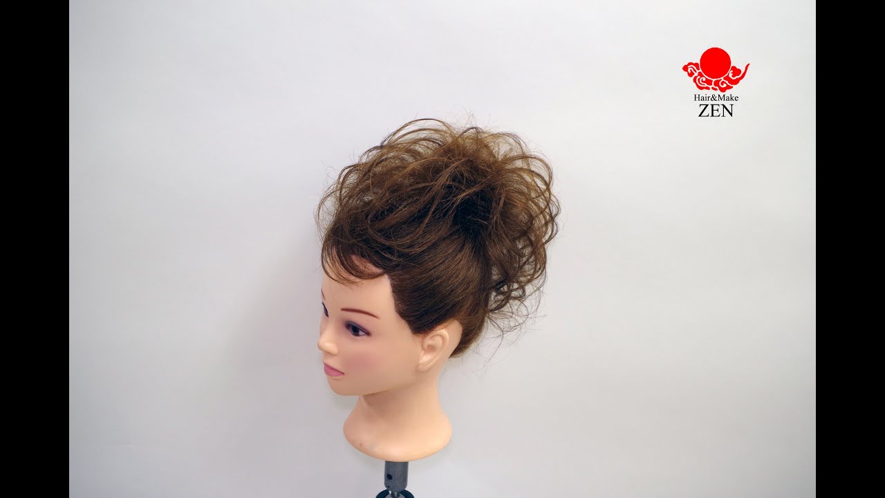 【超簡単♪モヒカンアップスタイル（ポニーテール）】ZENのHow to ヘアセット18How to make a mohawk updo with ponytail