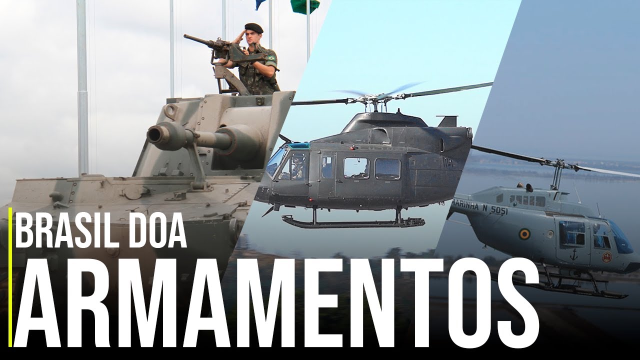 Brasil doa 6 blindados M108, 2 helic&oacute;pteros Bell 412, 2 helic&oacute;pteros Bell Jet Ranger e uma ponte.