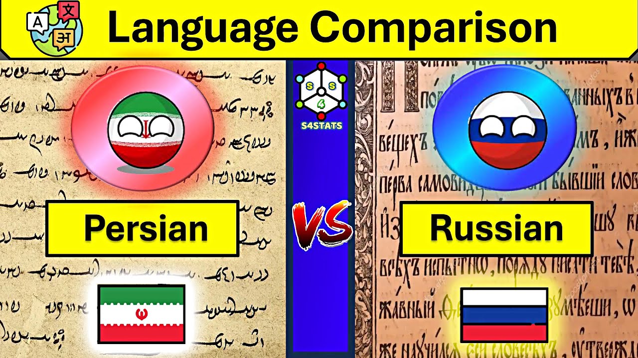 Persian Vs Russian Language comparison | Russian Vs Farsi Similarities | Iranian language | Russia