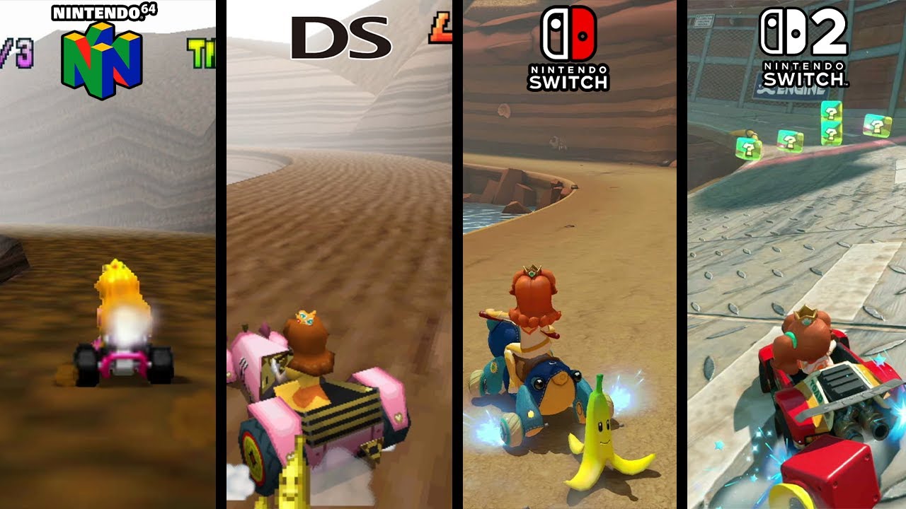 N64 Choco Mountain - N64 vs DS vs Nintendo Switch vs. Nintendo Switch 2 (Mario Kart World)