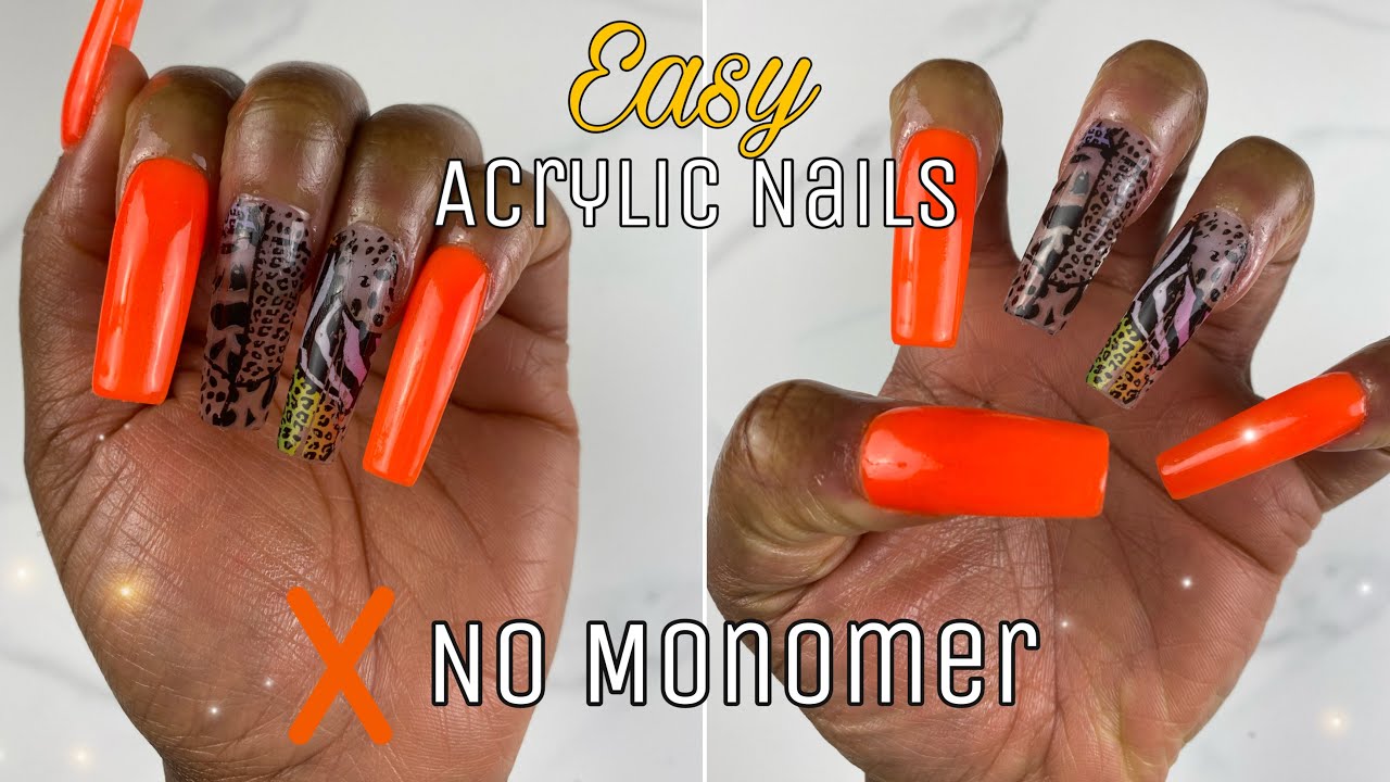 EASY ACRYLIC NAILS in 10 MINUTES | Using Saviland Acrylic Powder (No Monomer Method)
