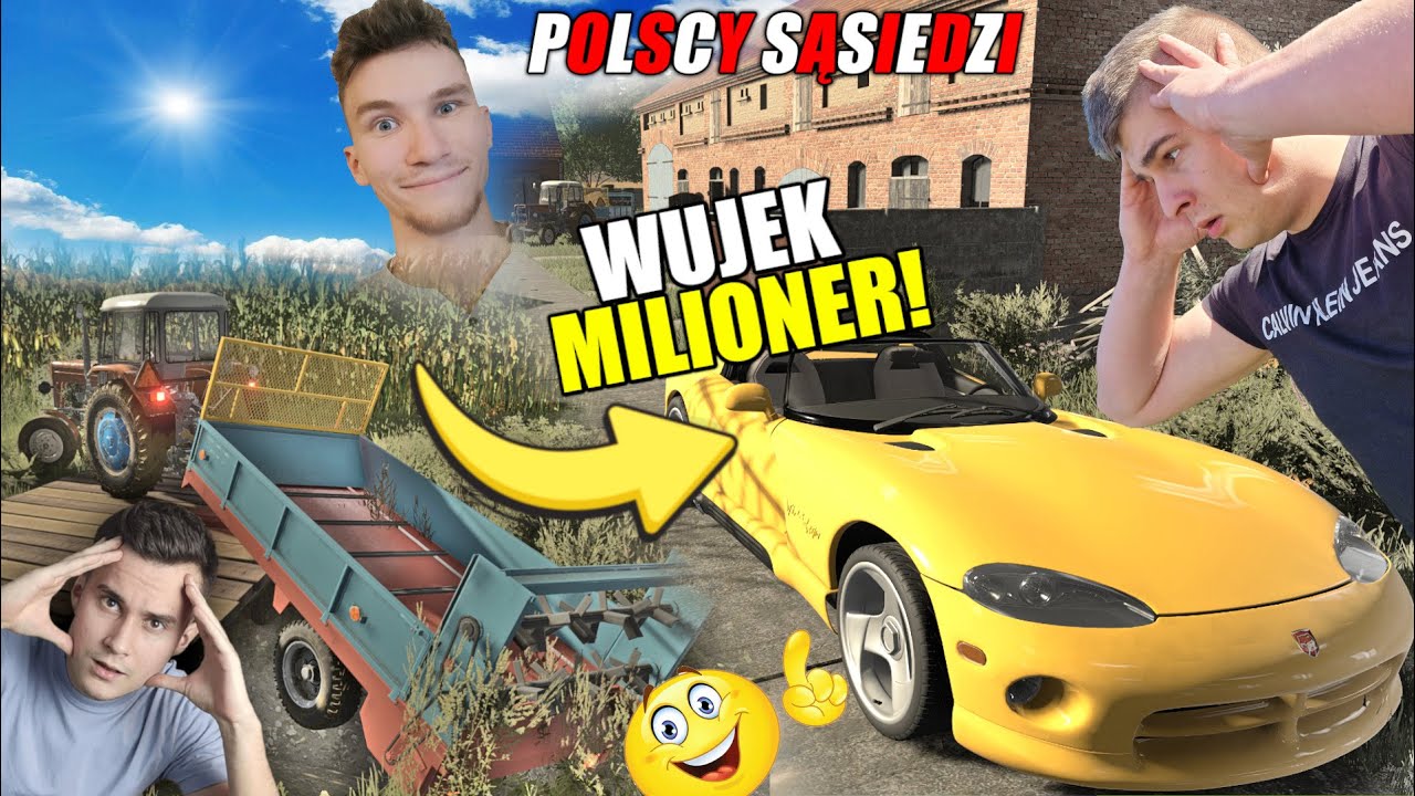 PRZYJECHAŁ WUJEK SĄSIADA!- ON JEST MILIONEREM!?┃POLSCY SĄSIEDZI ┃73 w/ Koliz & HeRoS
