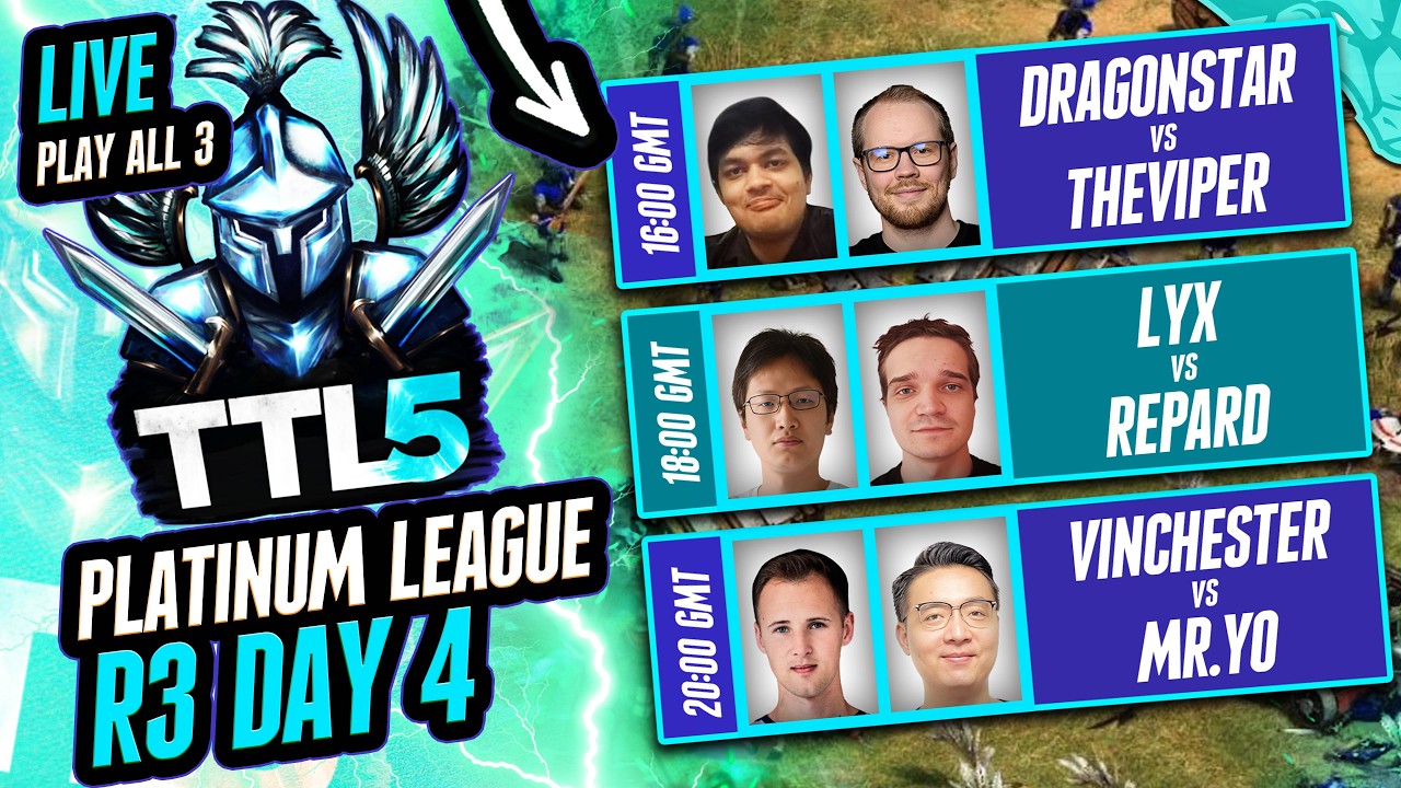 TheViper vs Dragonstar | Lyx vs Repard | Vinch vs MR.YO |  Titans league Platinum Season 5 R3 Day 4