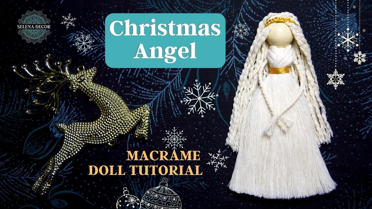 MACRAME ANGEL | НОВОГОДНЕЕ МАКРАМЕ | АНГЕЛ МАКРАМЕ | FÁCIL ANGEL MACRAME