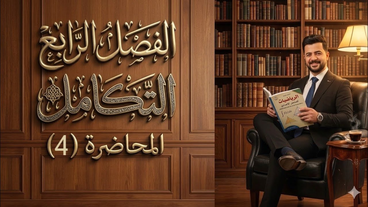 الفصل الرابع التكامل الغير محدد المحاضره (4)