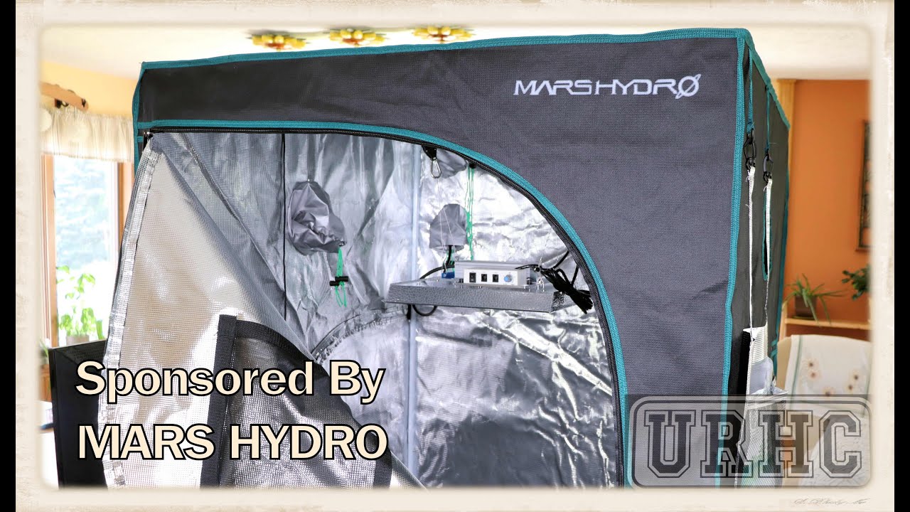 Светодиодный светильник для выращивания растений MARS HYDRO TS 1000 и соответствующая палатка 3 x 3 Распаковка и сборка