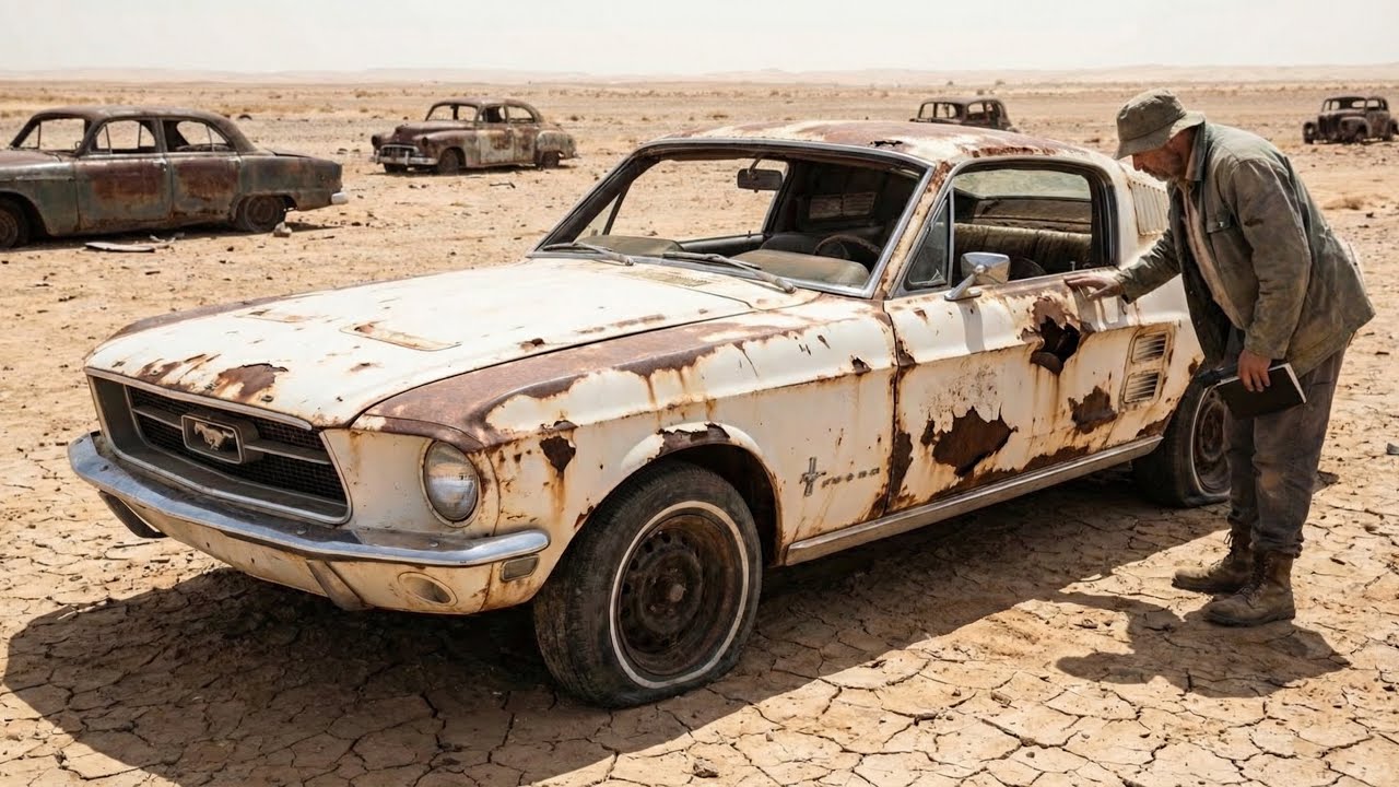 Asmr Car Restoration! Full restoration of a Ford Mustang 1967 from Total Disrepair to Looking New