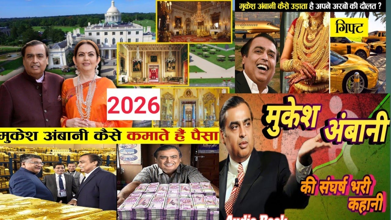 Mukesh Ambani Lifestyle 2026 | नेट वर्थ, Antilia, कारें, जेट्स, फैमिली, बिजनेस | Billionaire Life