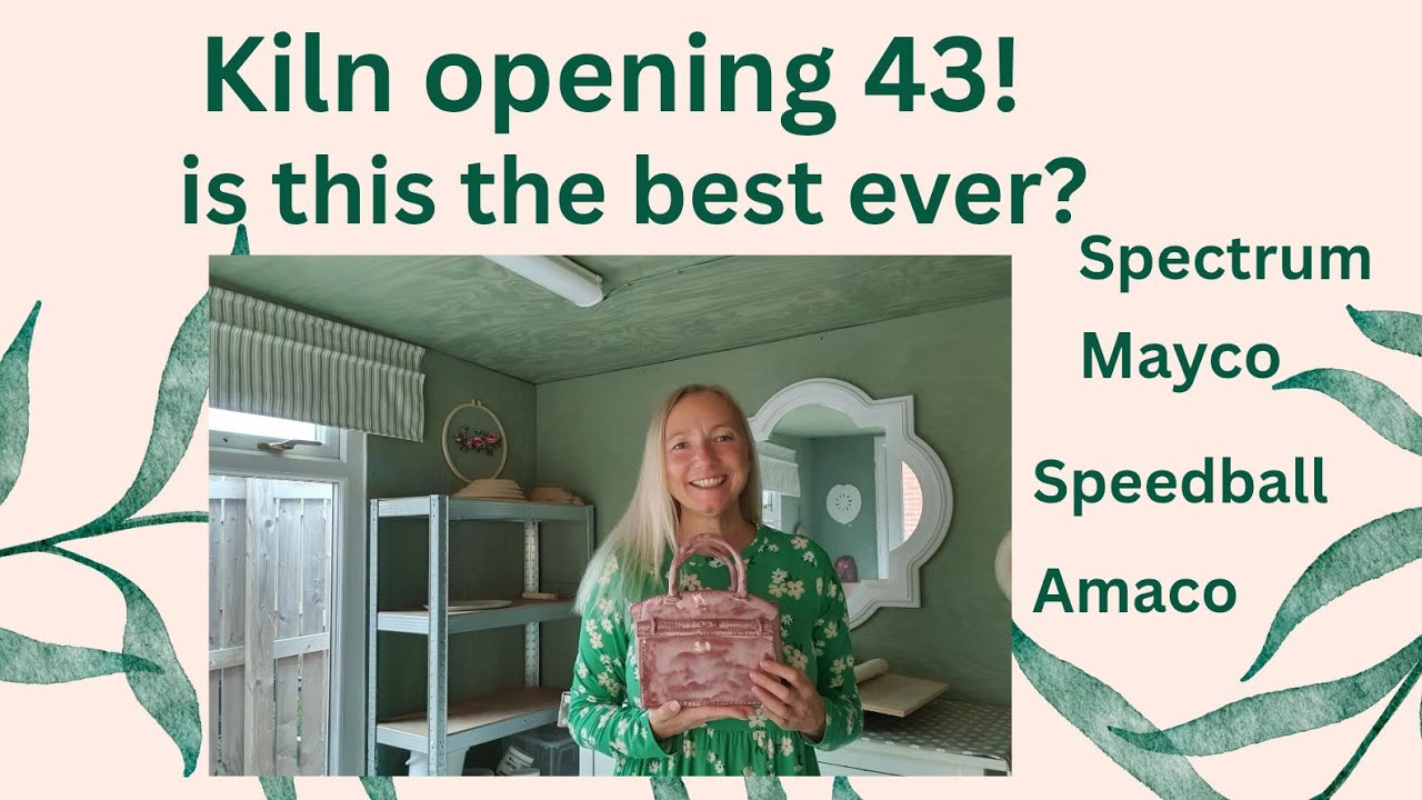 Kiln Opening 43! Is the best ever? Using Amaco, Mayco, Speedball and Spectrum glazes.