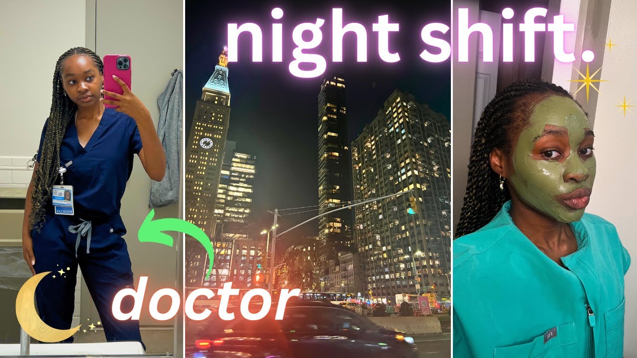 NIGHT SHIFT as a Resident Doctor in New York City 🌃 👩🏾‍⚕️