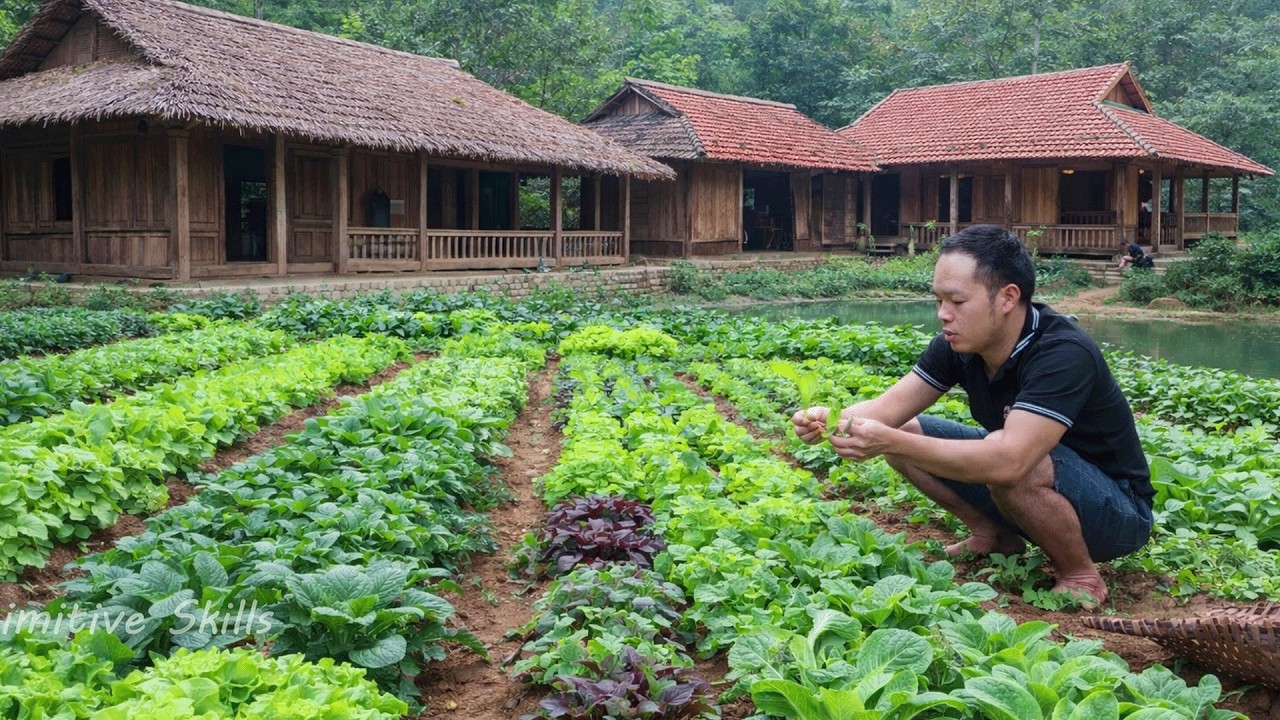 Primitive Skills: Expanding Shelter & Building a Thriving Organic Garden Alone