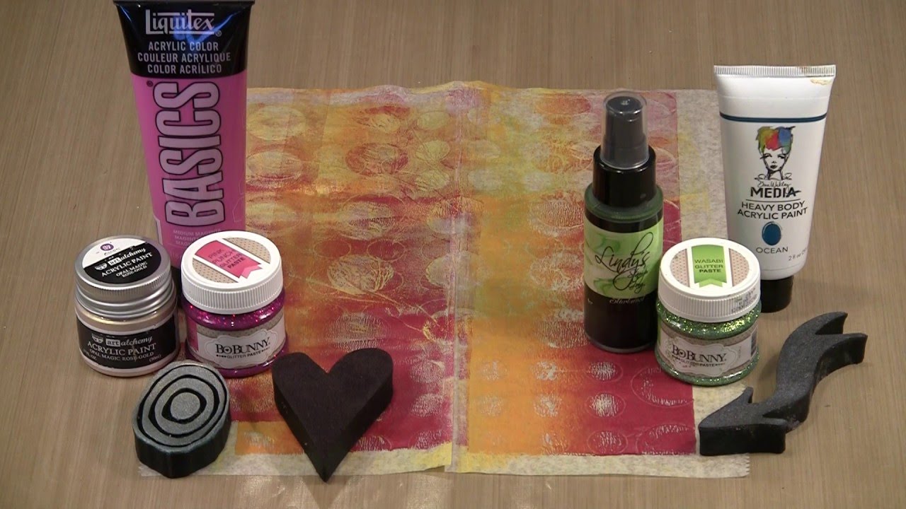 Deli Paper Revisited: Foam Stamps & Glitter Paste by Joggles.com