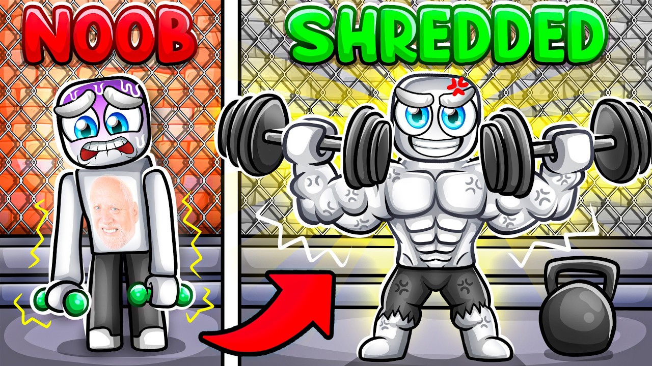 I'm Going NOOB to SHREDDED in Prison Pump Simulator (roblox)