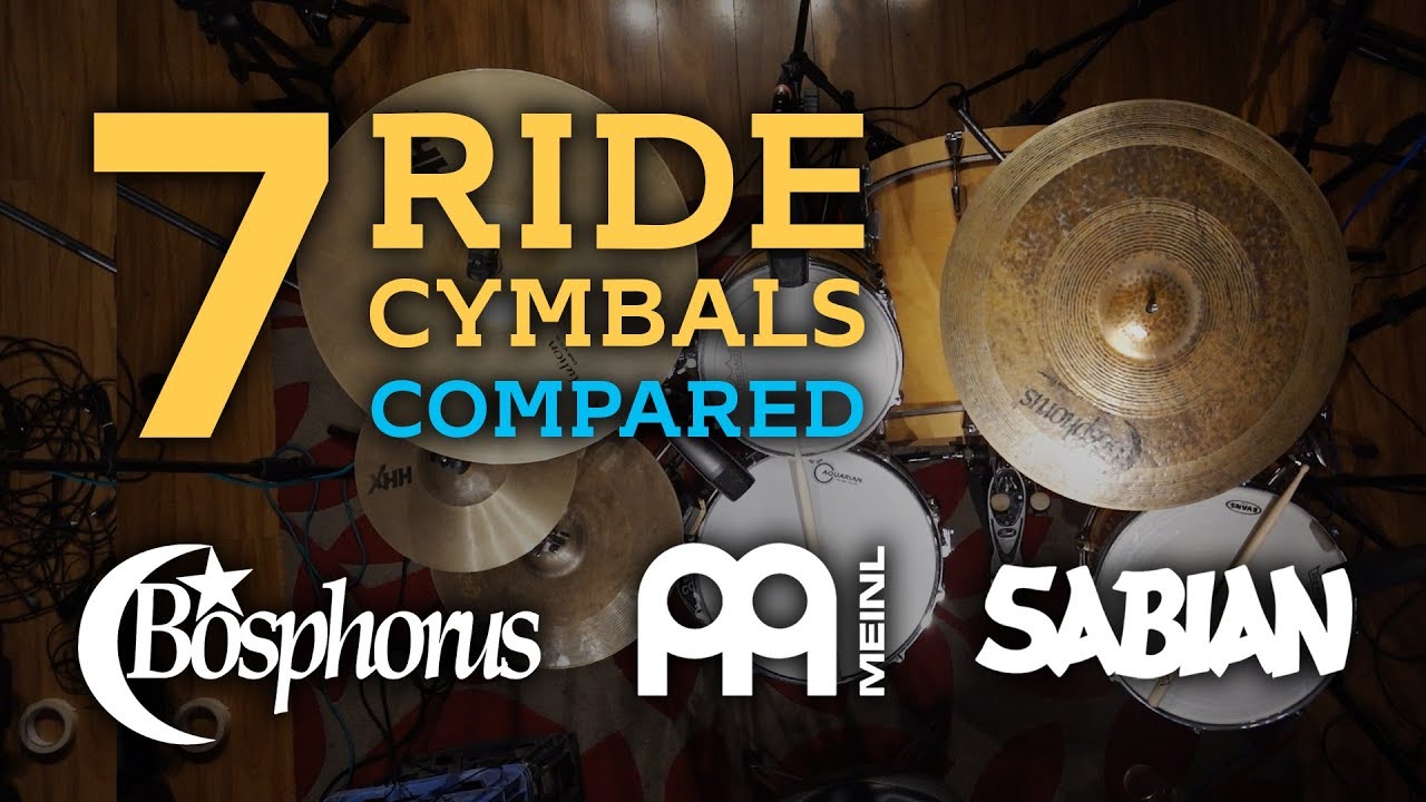 7 Ride Cymbals Comparison&nbsp;Bosphorus Meinl&nbsp;Sabian Master Vintage Morgan Greb Sand Ceccarelli vs Jazz