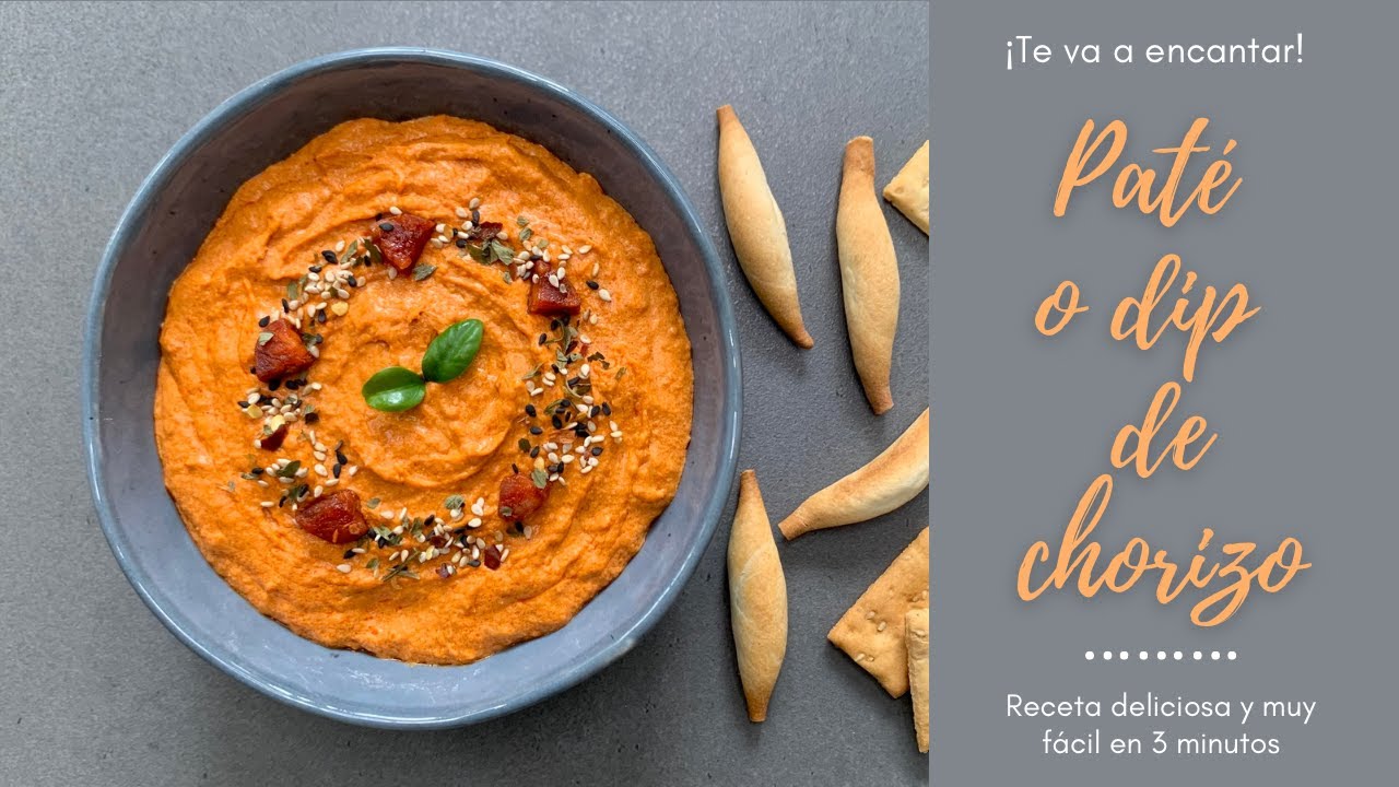 PATÉ O DIP DE CHORIZO🔥 Aperitivo Delicioso en 3 MINUTOS🤤