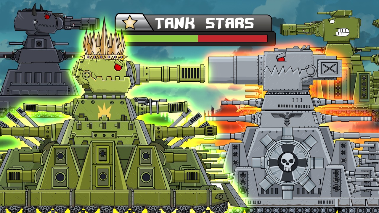Total Tank Battles - King KV44 vs Karl 88 and KV64 vs Dark KV88