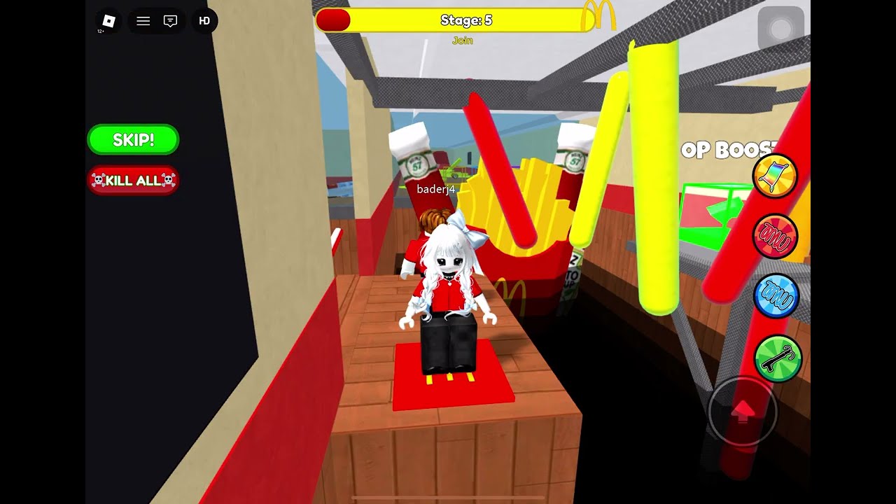 beating the mcdolnalds obby!!🍟🍟🍟🍿🍿🍔