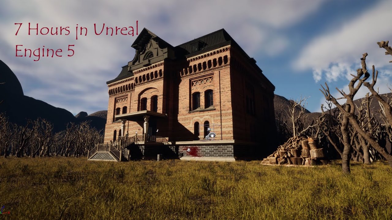 Unreal Engine 5 | Quixel Megascans | Create a Horror Mansion Environment Time laps-Part 1