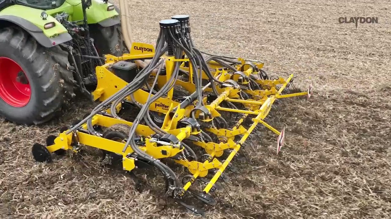 Принцип роботи сівалки Claydon в анімації.