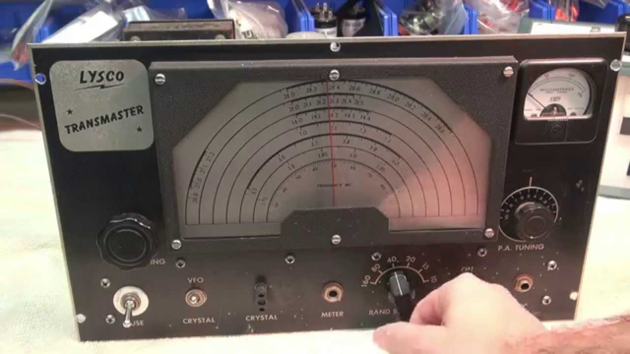 Lysco 600 Ham CW Tube Transmitter Test Demo Ham Radio Repair Vintage