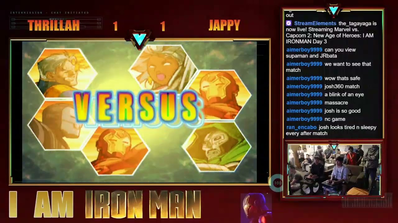 I AM IRONMAN Day 3 MVC2 tournament top 8  |  Thrilla vs Jappy