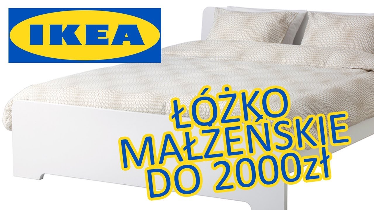 Ł&oacute;żko Małżeńskie 140x200 z IKEA do 2000zł | ASKVOLL + MATRAND