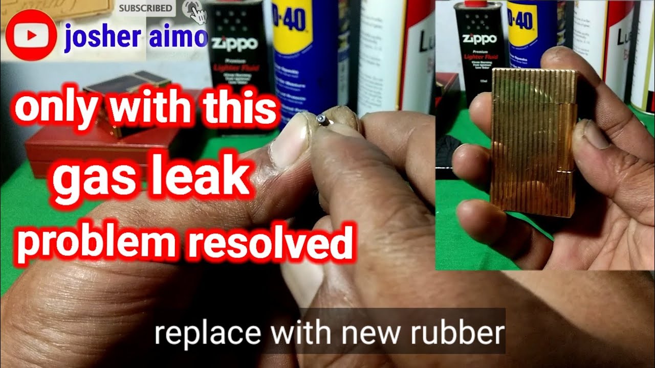 how to deal with a leaking st dupont lighter ligne2