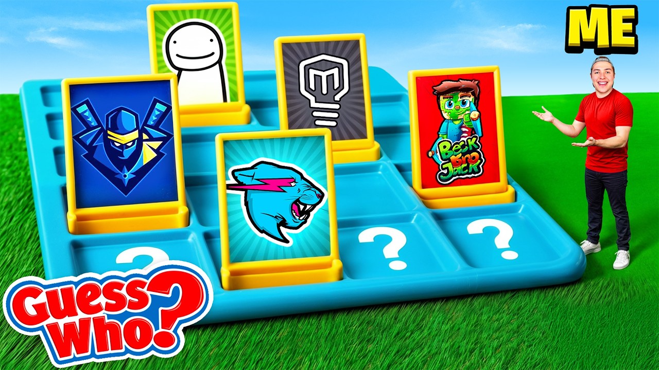 Giant GUESS WHO but with YOUTUBERS! (MrBeast, BeckBroJack, and More)
