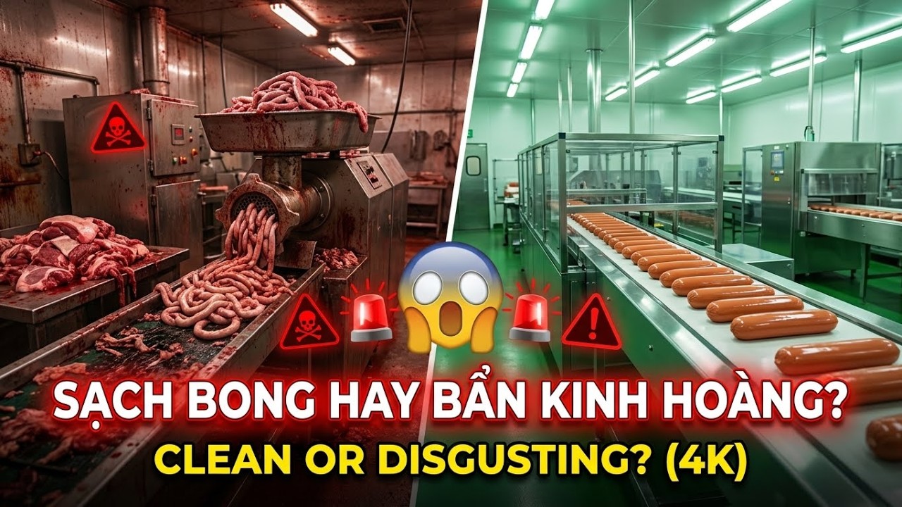 Bên Trong Nhà Máy Xúc Xích: Soi Quy Trình Sản Xuất Sạch Bong Hay 