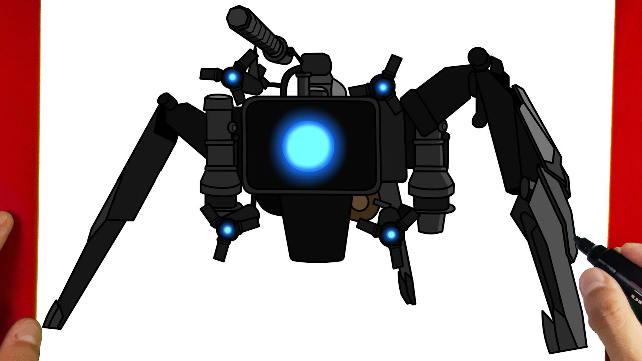 How to Draw New Upgraded Spider Camera | Skibidi Toilet 72 (Part1)