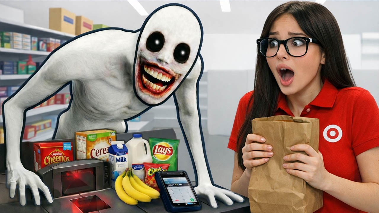 I Survived the NIGHT SHIFT in Scary Grocery Store...