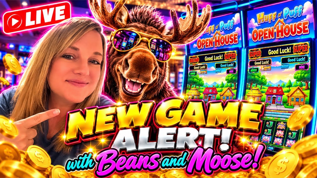 Brand New Huff n&rsquo; Puff Open House Live! #casino #slots #gambling