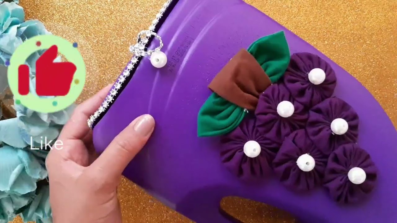 PUXA SACOS FEITO COM POTE DE  AMACIANTE