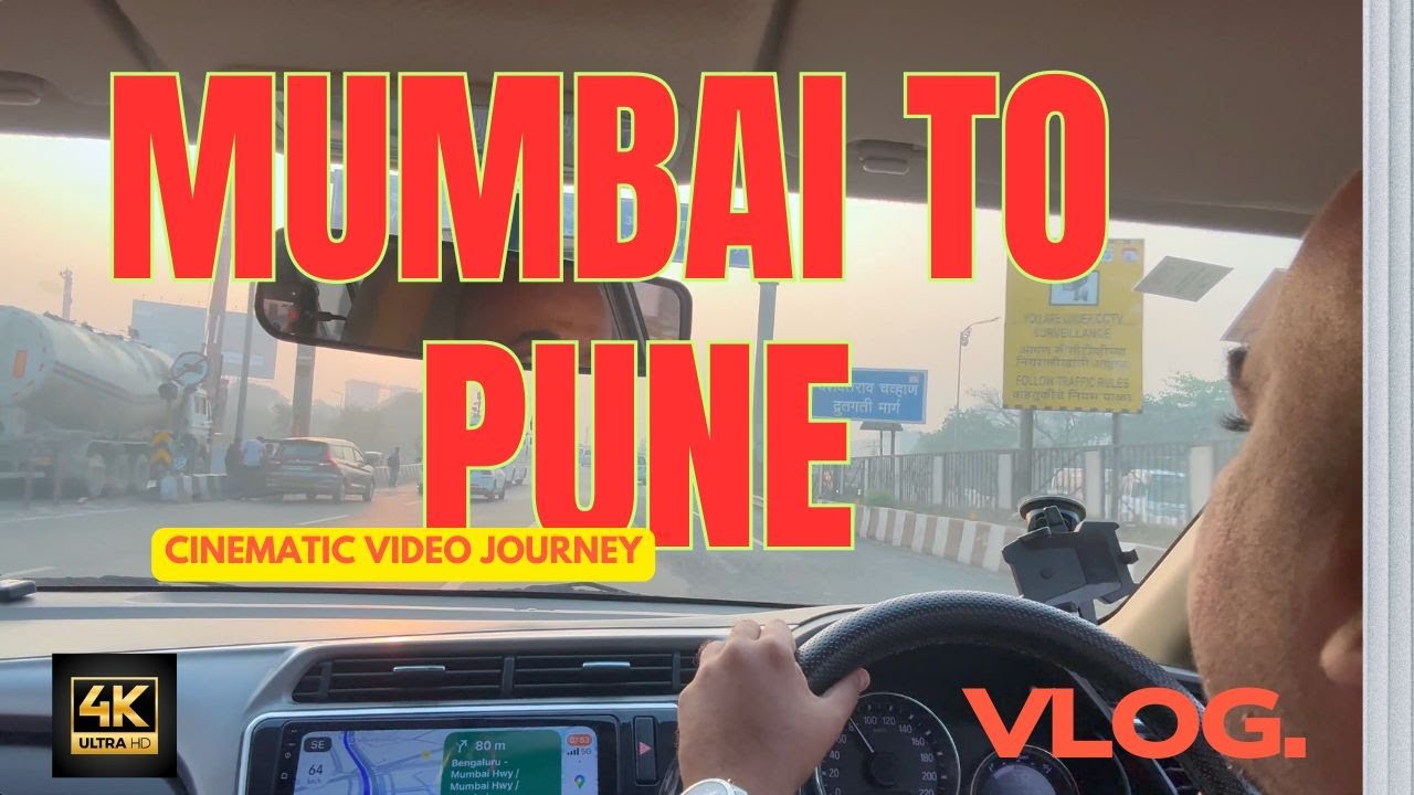 Mumbai to Pune Road Trip | Expressway Cinematic Drive + Food Stop 🚗 | View of Missing Link |