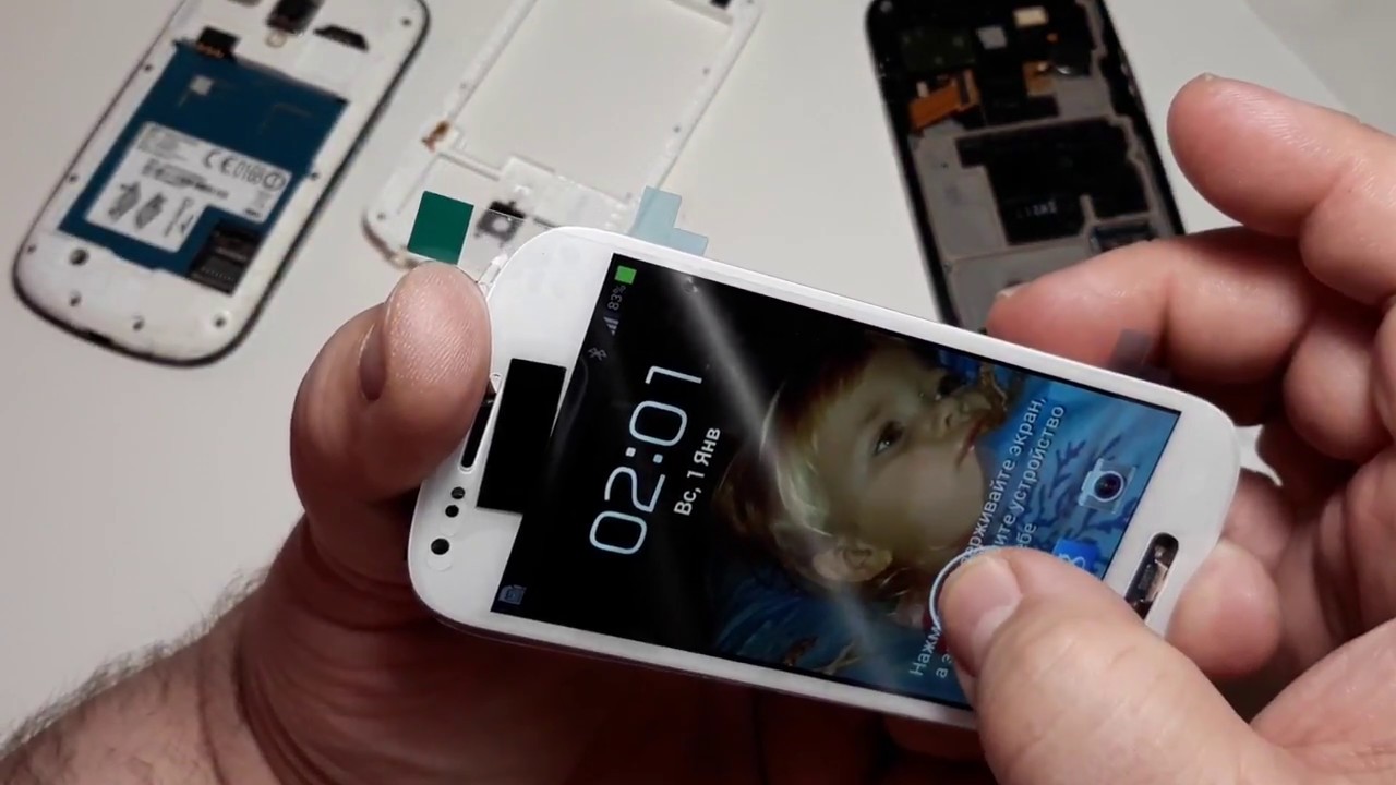 Ремонт и восстановление телефона белого Samsung Galaxy S III mini I8190.  Часть 1