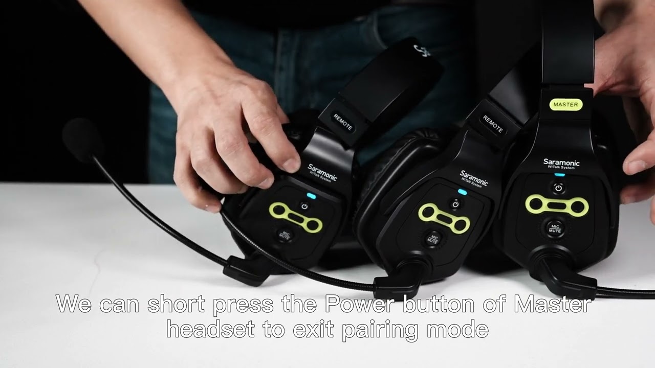 How to Pair & Clear the Saramonic Witalk Full-duplex Wireless Intercom Headset System Manually