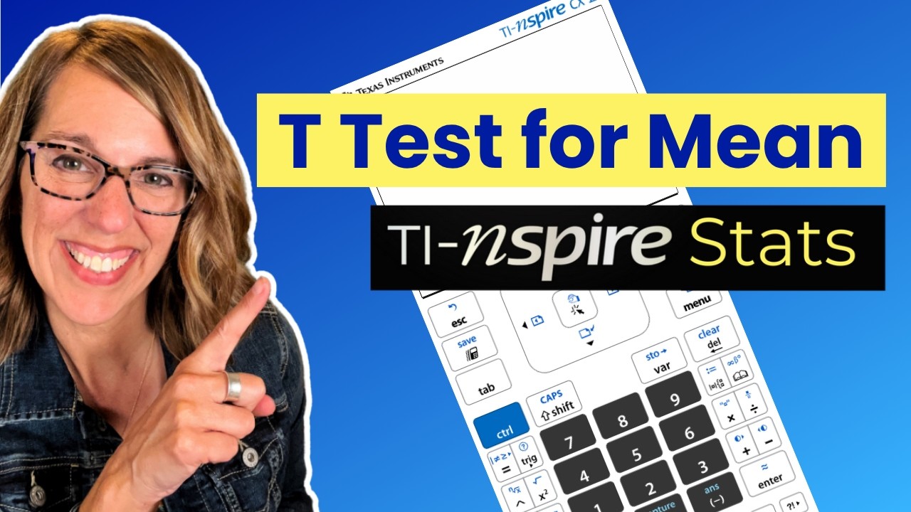 TI-Nspire t-Test in Minutes! (So Easy!)