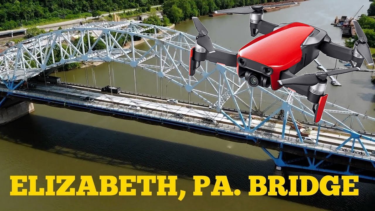 DJI Mavic Air Drone at Elizabeth Pa  Bridge Master Airscrew Props