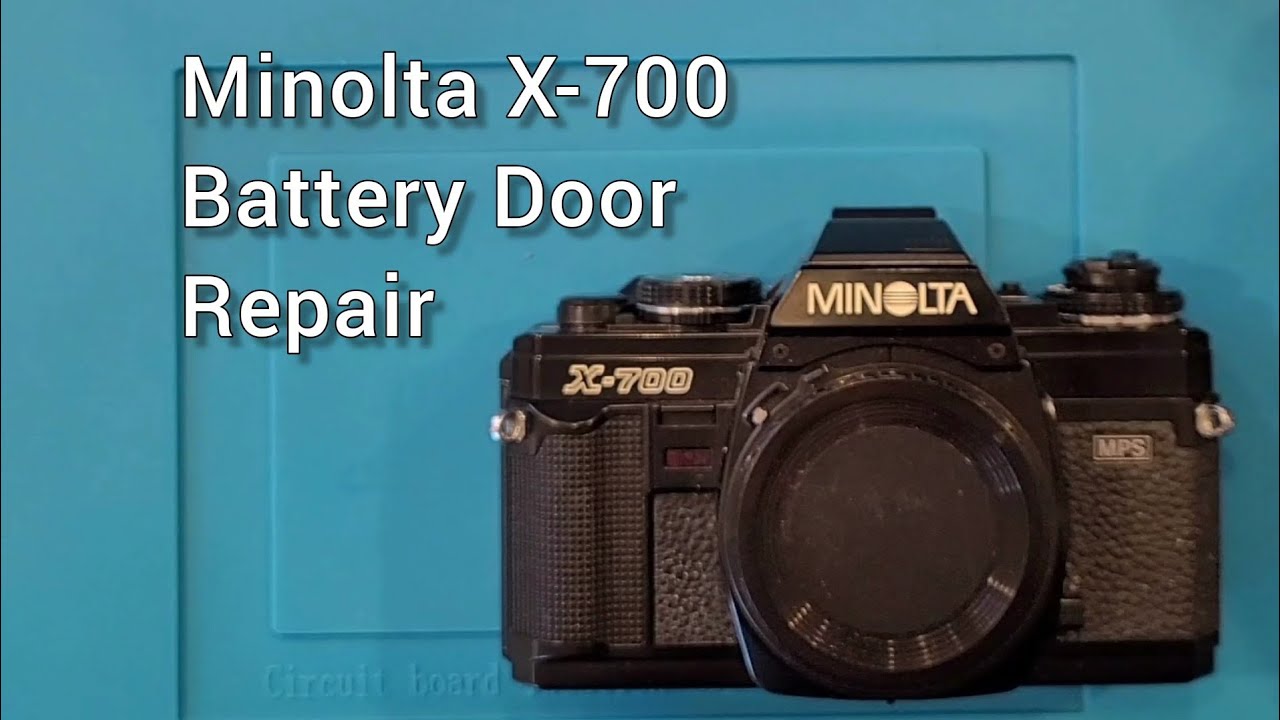 Minolta X-700 Battery Door Repair  - Analog 35mm Camera Repair