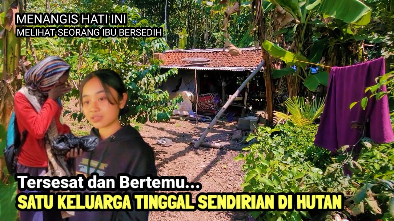 NEKAD,, SATU KELUARGA TINGGAL MENYENDIRI DI TENGAH - TENGAH HUTAN KAKI GUNUNG TAMPOMAS SUMEDANG